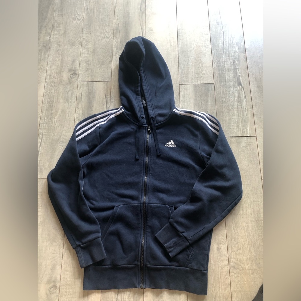 Adidas Hoodie Size S - Navy Blue